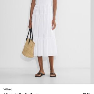 Wilfred Crisp White Midi Dress